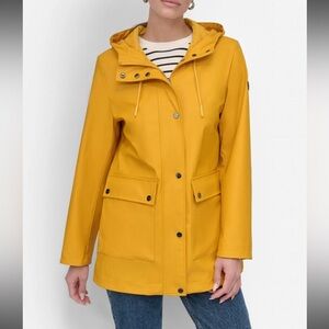 Dkny Yellow Hooded Women's Jacket